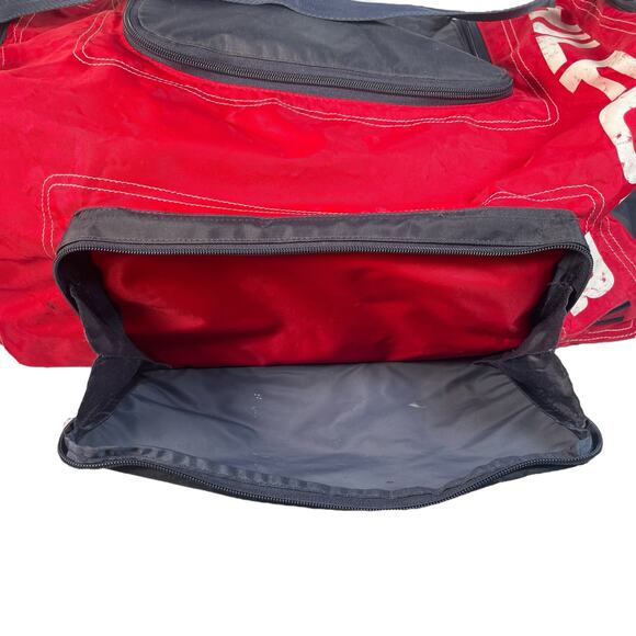 Vintage Tommy Hilfiger Duffle Bag Travel Gym Bag Large Spellout - Picture 5 of 16